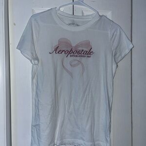 Aeropostale Classic Crew White Tee